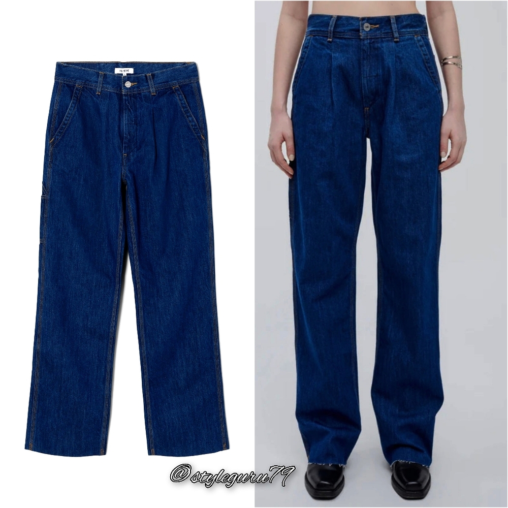 NWT, Re/Done Utility Loose Jeans in True Rinse 